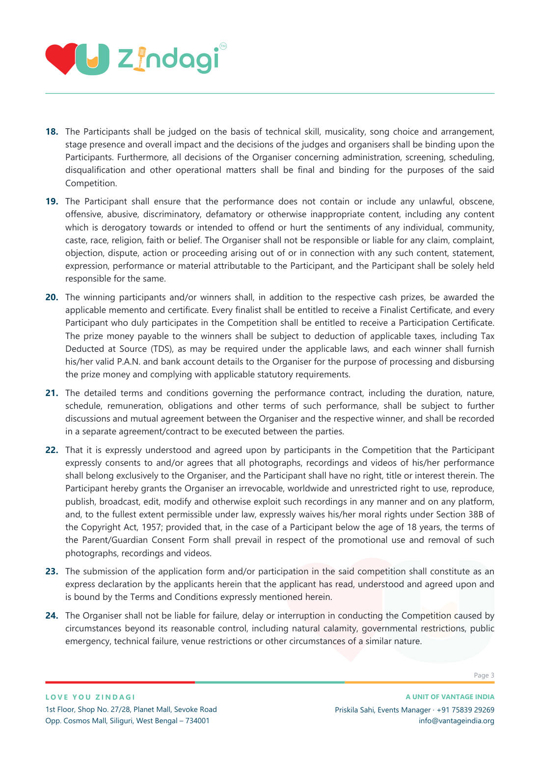 Terms & Conditions page 3